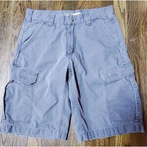 Carhartt Relaxed Fit Cargo Work Shorts Gray Lightweight Men’s Size 32